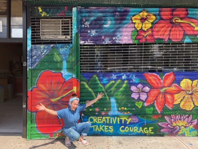painted gate of art gallery